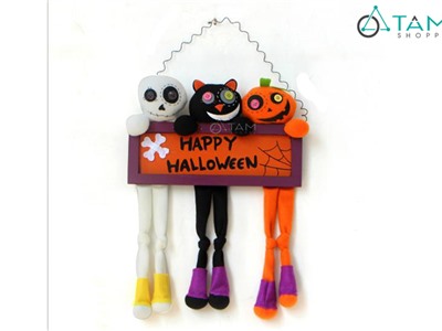 Bảng treo cửa Halloween nhồi bông HLW-BTC-01